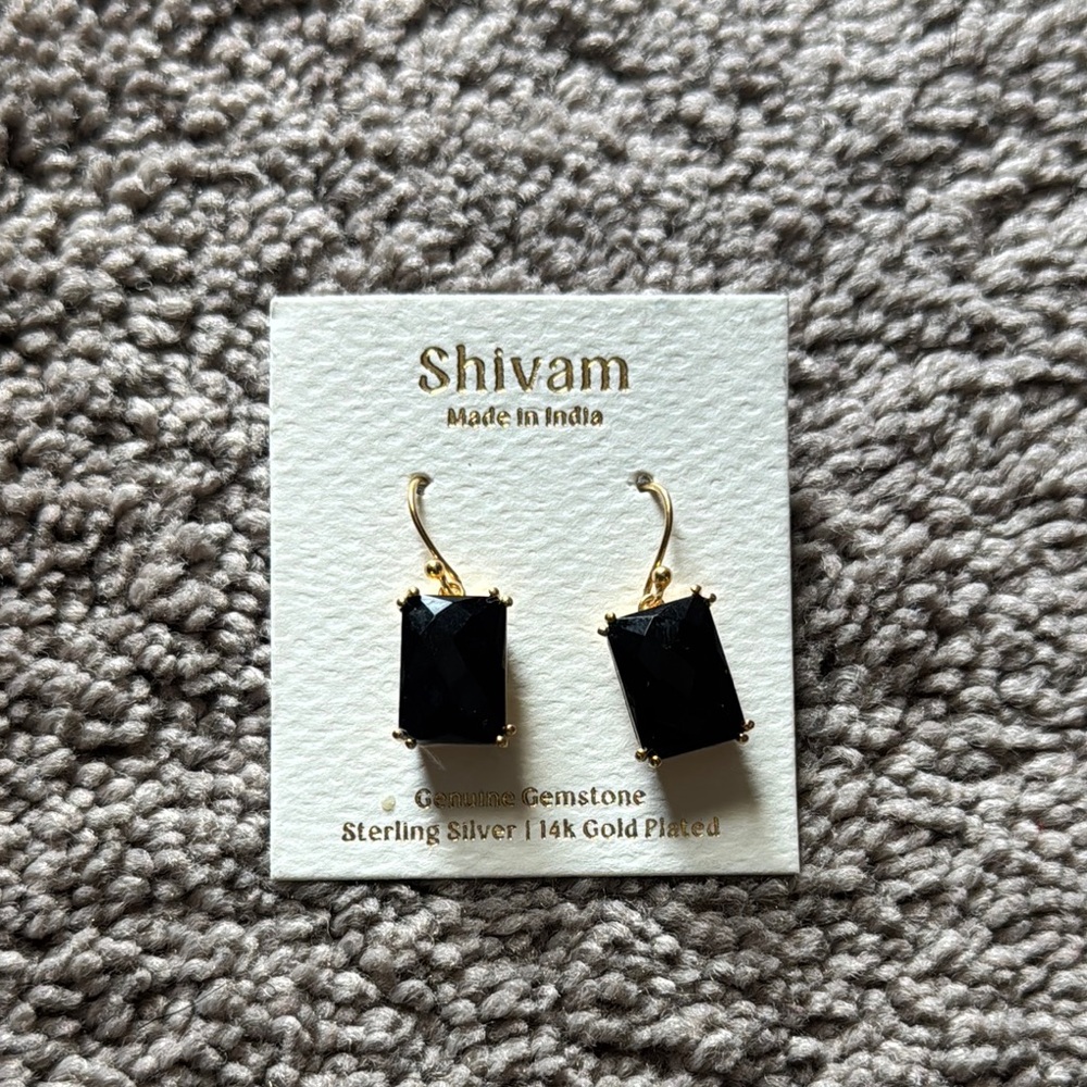Shivam Black Onyx Earrings